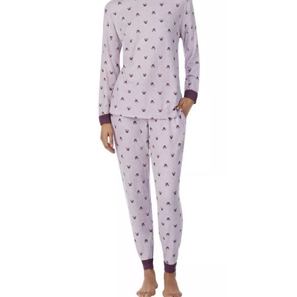 Disney Minnie Mouse Women's Cozy 2-Piece Pajama Set. XXLarge. Purple. NWT. 13